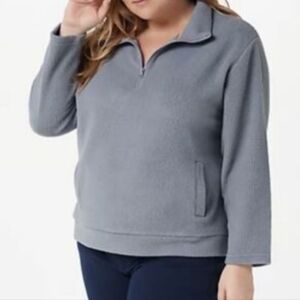 NWOT Koolaburra by UGG Sherpa Pullover in Grey Size Medium
